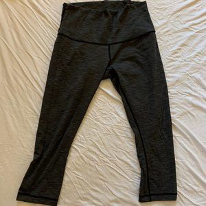 Lululemon Calf Length Dark Gray Leggings